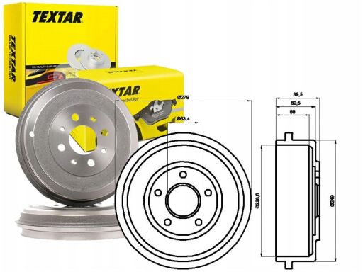 94024400 Bęben Hamulcowy Textar