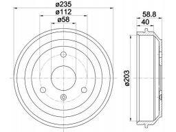 94035600 Bęben Hamulcowy Textar
