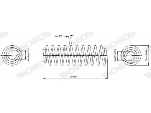 Sp4133 Sprężyna Zawieszenia Monroe