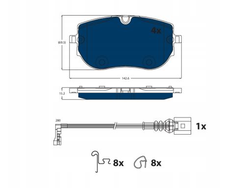 Gdb2548Bte Klocki Ham. Skoda P. Enyaq 21-22 Electri Trw