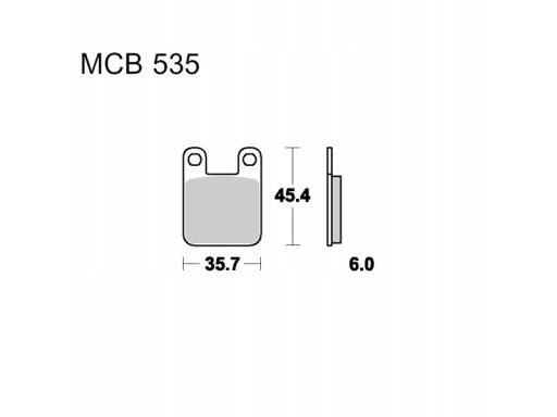 Mcb535 Klocki Ham. Moto. (Organic) Yamaha Tzr 5 Trw