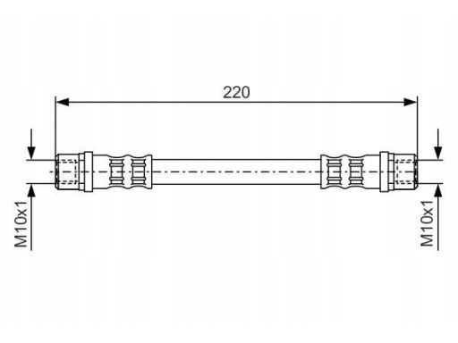 1 987 476 203 Przewód Hamulcowy Elastyczny Bosch