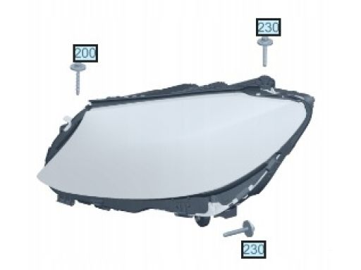 Śruby lampy reflektora komplet Mercedes C W205 A0069901800 A0069907012