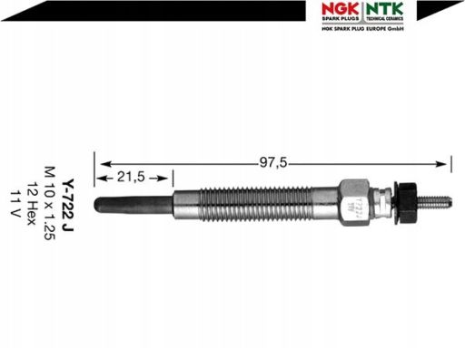 9974 Świeca Żarowa/Płomieniowa Ngk