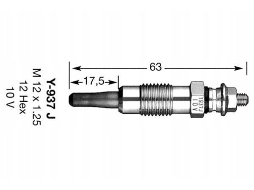 7503 Świeca Żarowa/Płomieniowa Ngk