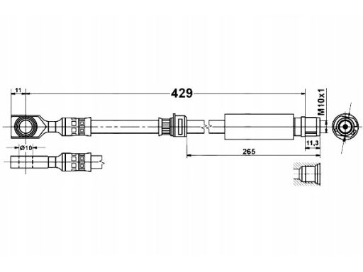 Przewód Hamulcowy Elastyczny 24.5241-0429.3
