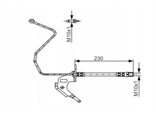 1 987 481 162 Przewód Hamulcowy Elastyczny Bosch