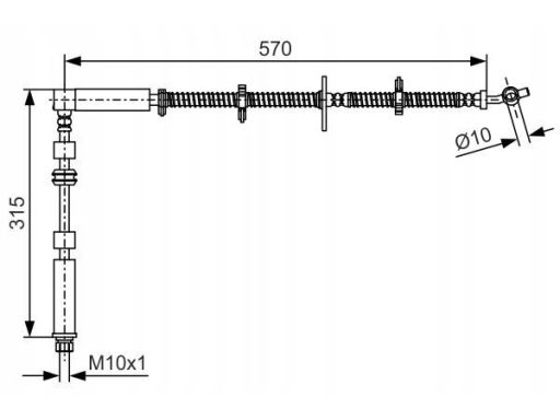 Przewód Hamulcowy Elastyczny 1 987 481 A64