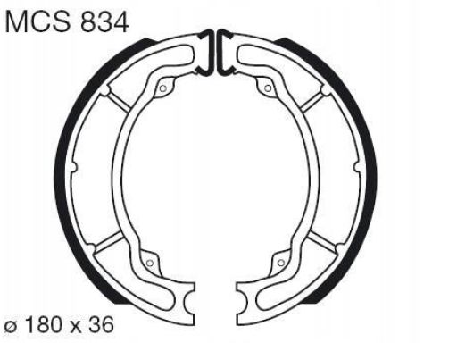 Mcs834 Szczęki Hamulcowe Kpl. Trw