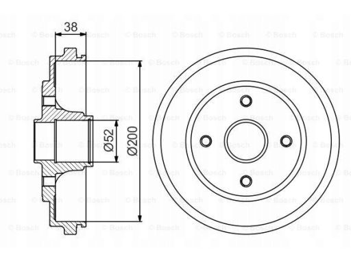 0 986 477 229 Bęben Hamulcowy Bosch