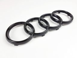 Czarny Emblemat na Grill Audi A4 A6 A7 A8 Q3 Q5 Q8