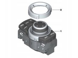 Chromowany pierścień kontrolera nawigacji BMW E90