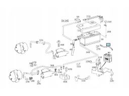 Przewód Masy Uziemiający Mercedes OE W119 W129 W202 W208 W210 W211 W46