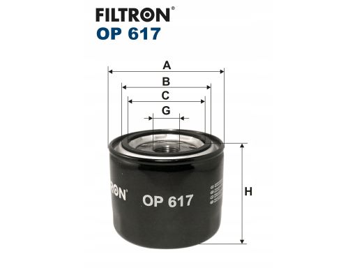 Filtr Oleju Filtron Op 617 Chrysler Sebring Dodge Stratus Hyundai Acce