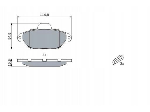 Klocek Hamulcowy Kpl. 0 986 461 119