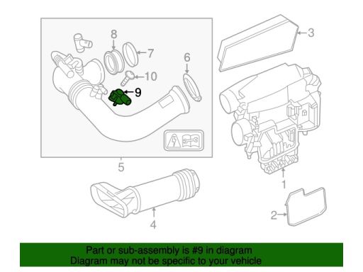 Czujnik ciśnienia doładowania Mercedes M156 M159 M271 M277 M279 A00815