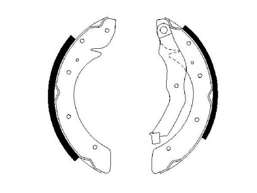 0 986 487 528 Szczęki Hamulcowe Kpl. Bosch