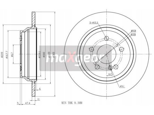 19-1797 Tarcza Ham. Db T. W220 98- Maxgear
