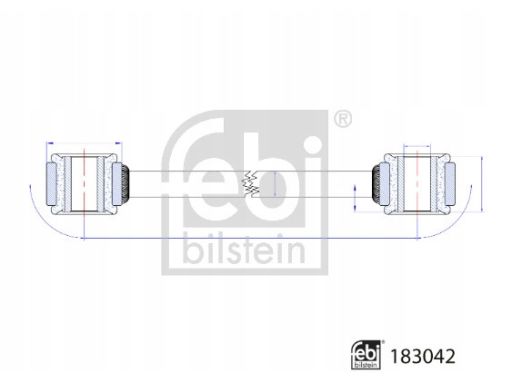 Fe183042 Łącznik Drążka Stabilizatora Tył L/P 212Mm Pasuje Do: Mercede