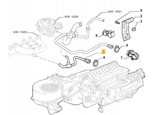 Imp19112 Przewód Gumowy Układu Chłodzenia Strona Wylotowa Pasuje Do: F