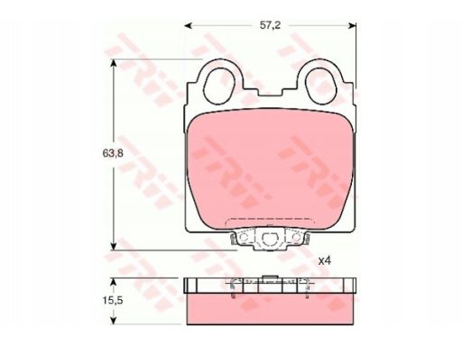 Klocek Hamulcowy Kpl. Gdb3233