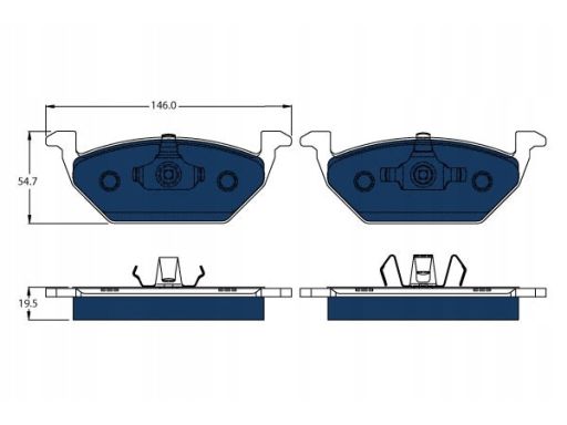 Gdb1984Bte Klocek Hamulcowy Kpl. Trw