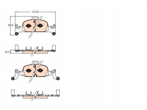 Klocek Hamulcowy Kpl. Gdb2126