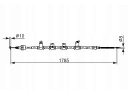 1 987 482 922 Linka Hamulca Postojowego Bosch