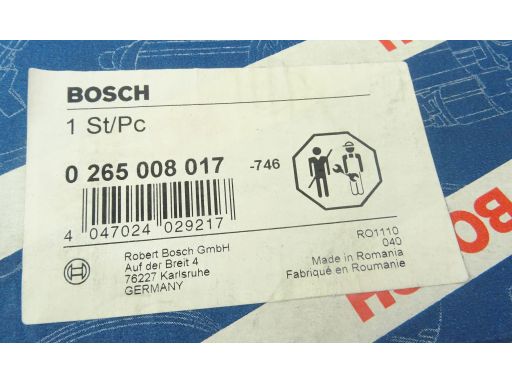 0 265 008 017 Czujnik Prędkości Koła Bosch