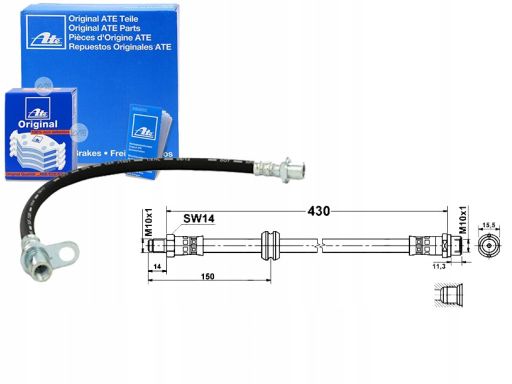 24.5103-0430.3 Przewód Hamulcowy Elastyczny Ate