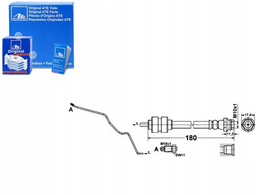 24.1294-0011.3 Przewód Hamulcowy Elastyczny Ate