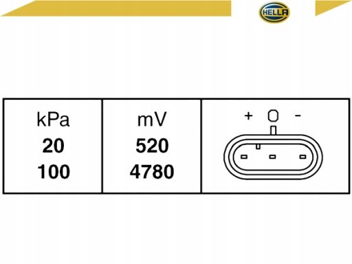 6Pp009 400-281 Czujnik Ciśnienia W Kolektorze Ssącym (3 Pin) Pasuje Do