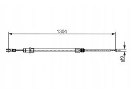 1 987 482 431 Linka Hamulca Postojowego Bosch