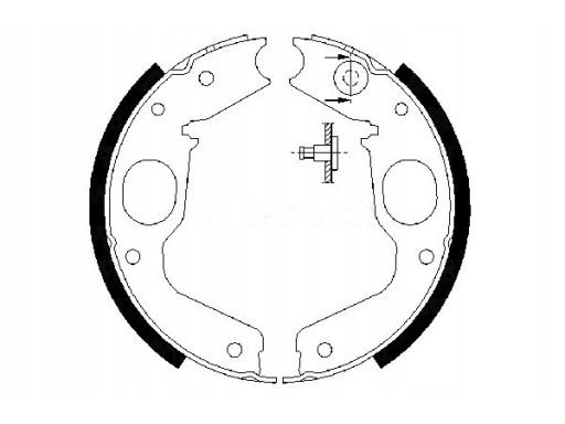0 986 487 719 Szczęki Hamulca Postojowego Kpl. Bosch