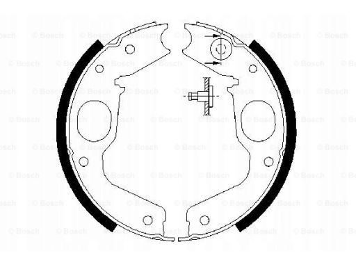 0 986 487 719 Szczęki Hamulca Postojowego Kpl. Bosch