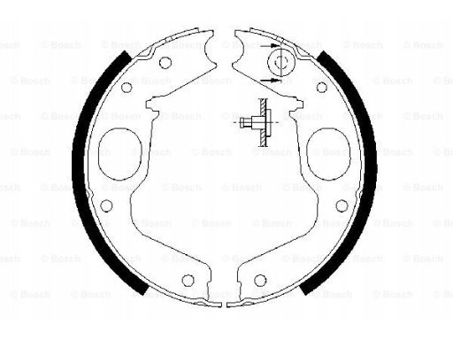 0 986 487 719 Szczęki Hamulca Postojowego Kpl. Bosch
