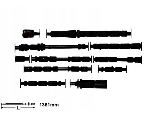24.8190-0294.2 Czujnik Zużycia Klocka Hamulcowego Tył Pasuje Do: Bmw Z