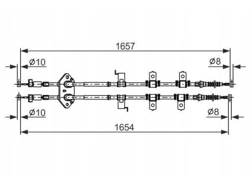 1 987 482 896 Linka Hamulca Postojowego Bosch