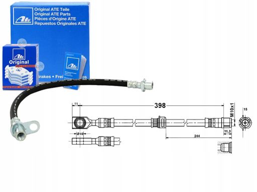 24.5241-0396.3 Przewód Hamulcowy Elastyczny Ate