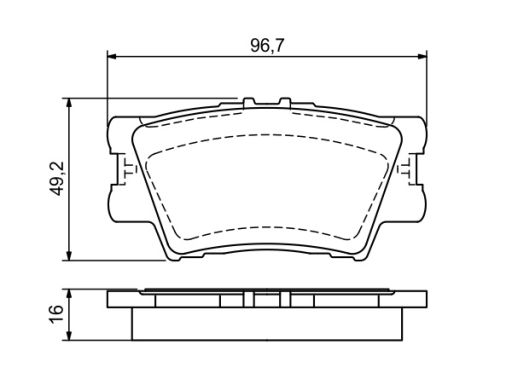 Klocek Hamulcowy Kpl. 0 986 494 154