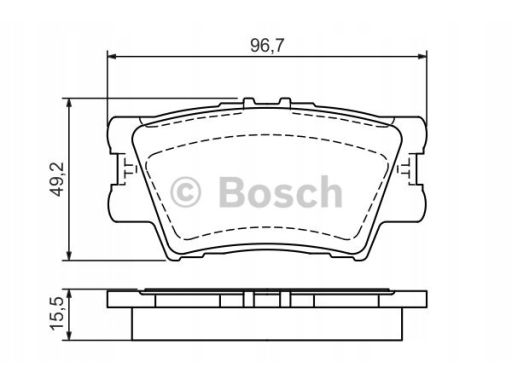 Klocek Hamulcowy Kpl. 0 986 494 154