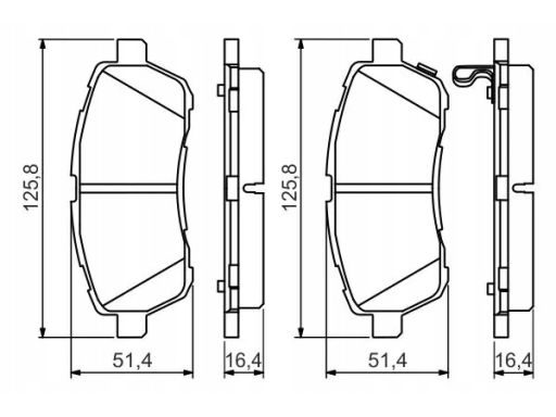 Klocek Hamulcowy Kpl. 0 986 494 574