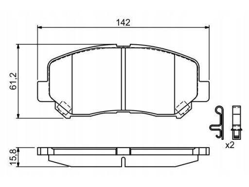 Klocek Hamulcowy Kpl. 0 986 494 675