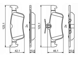 Klocek Hamulcowy Kpl. 0 986 494 811