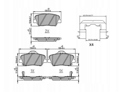 Klocek Hamulcowy Kpl. Klocek Hamulcowy Kpl. Przód , Pasuje Do: Hyundai