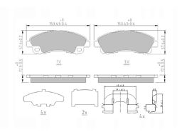 Klocek Hamulcowy Kpl. Klocek Hamulcowy Kpl. Przód , Pasuje Do: Mitsubi