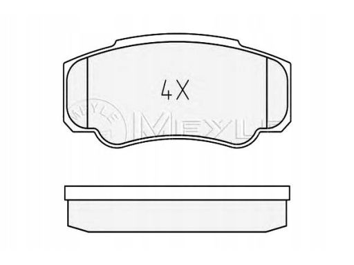 025 239 2120/Pd Klocek Hamulcowy Kpl. Tył , Pasuje Do: Citroen Jumper