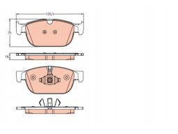 Klocek Hamulcowy Kpl. Gdb2153