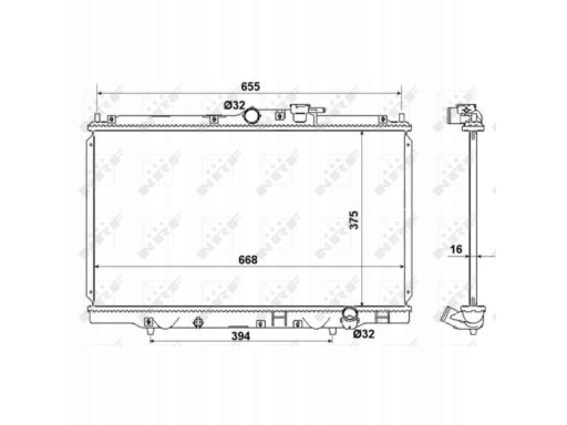 Chłodnica Silnika 53712