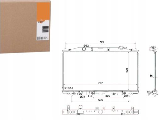 Nrf 53971 Chłodnica Silnika Pasuje Do: Honda Accord Viii 2.4 07.08-